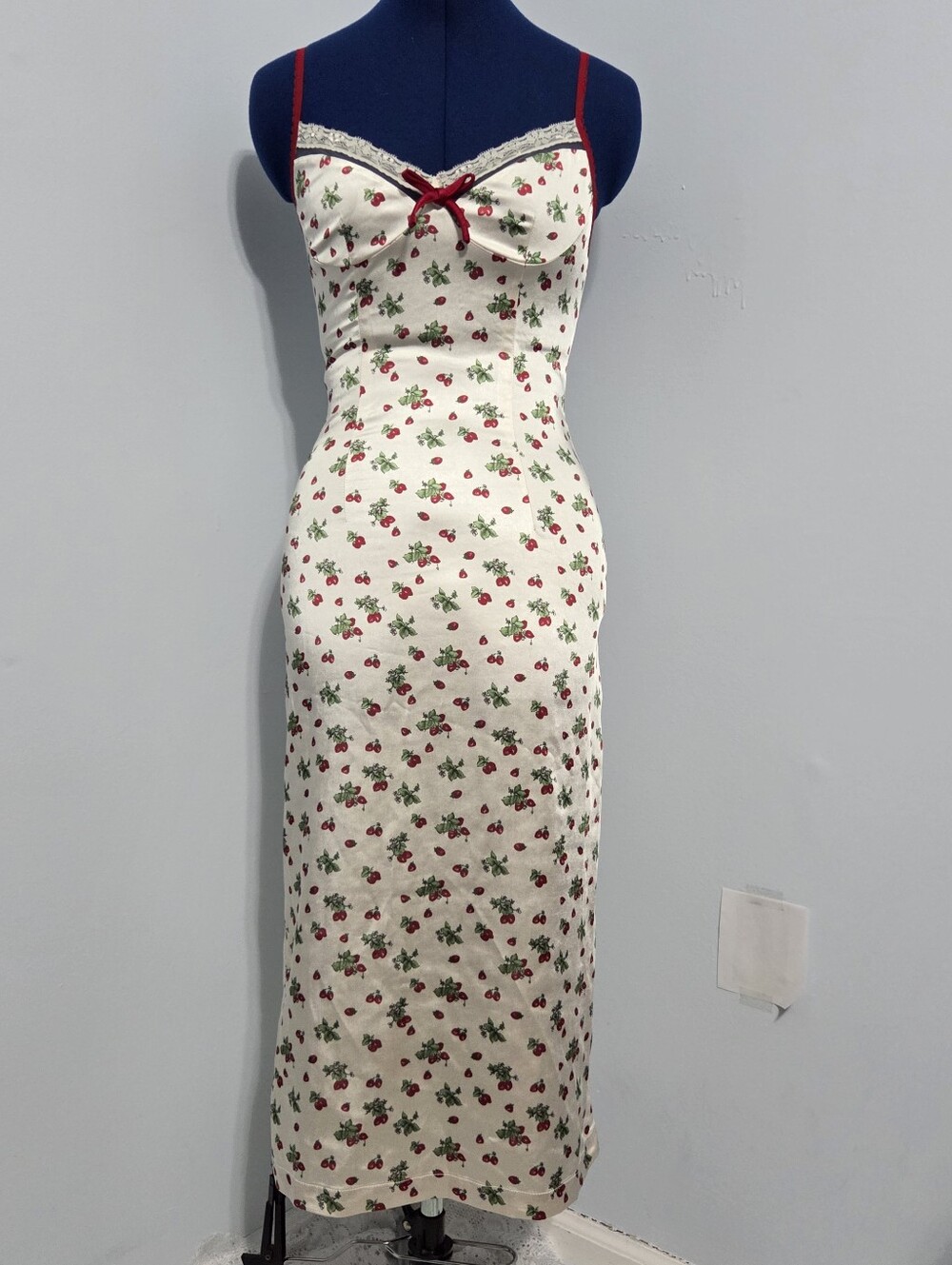 Lacemade Strawberry Farm Slip Dress Size XS